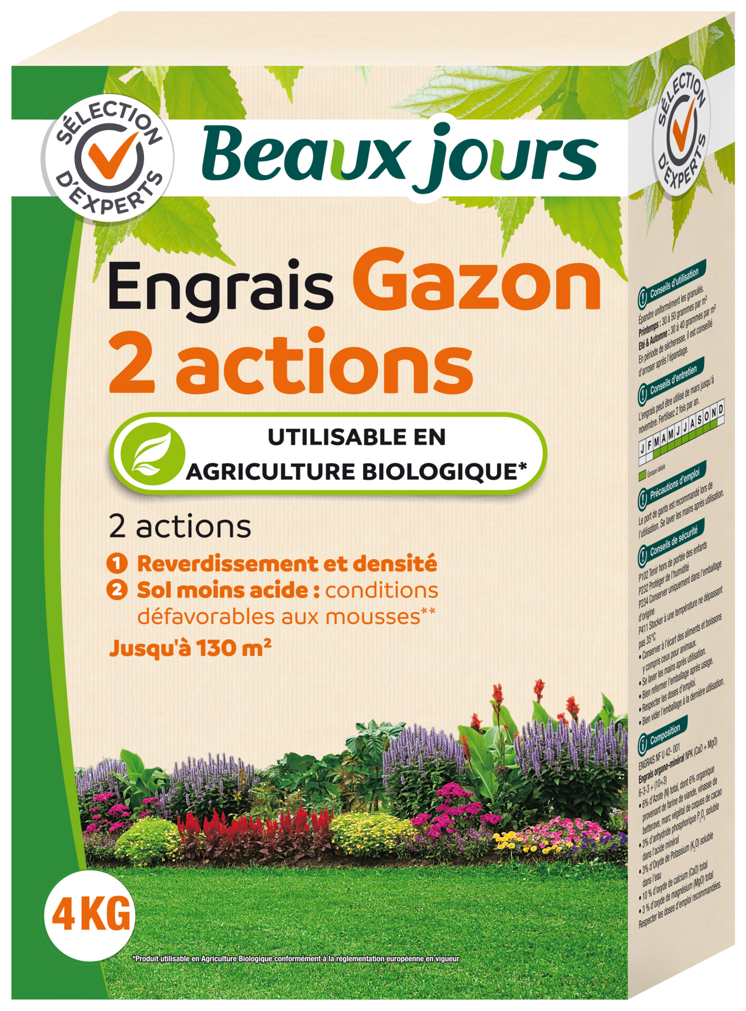 ENGRAIS GAZON 2 ACTIONS 