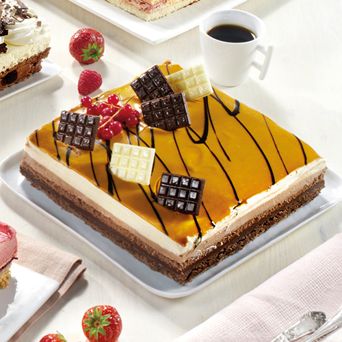 ENTREMETS 8 PARTS TROIS CHOCOLATS