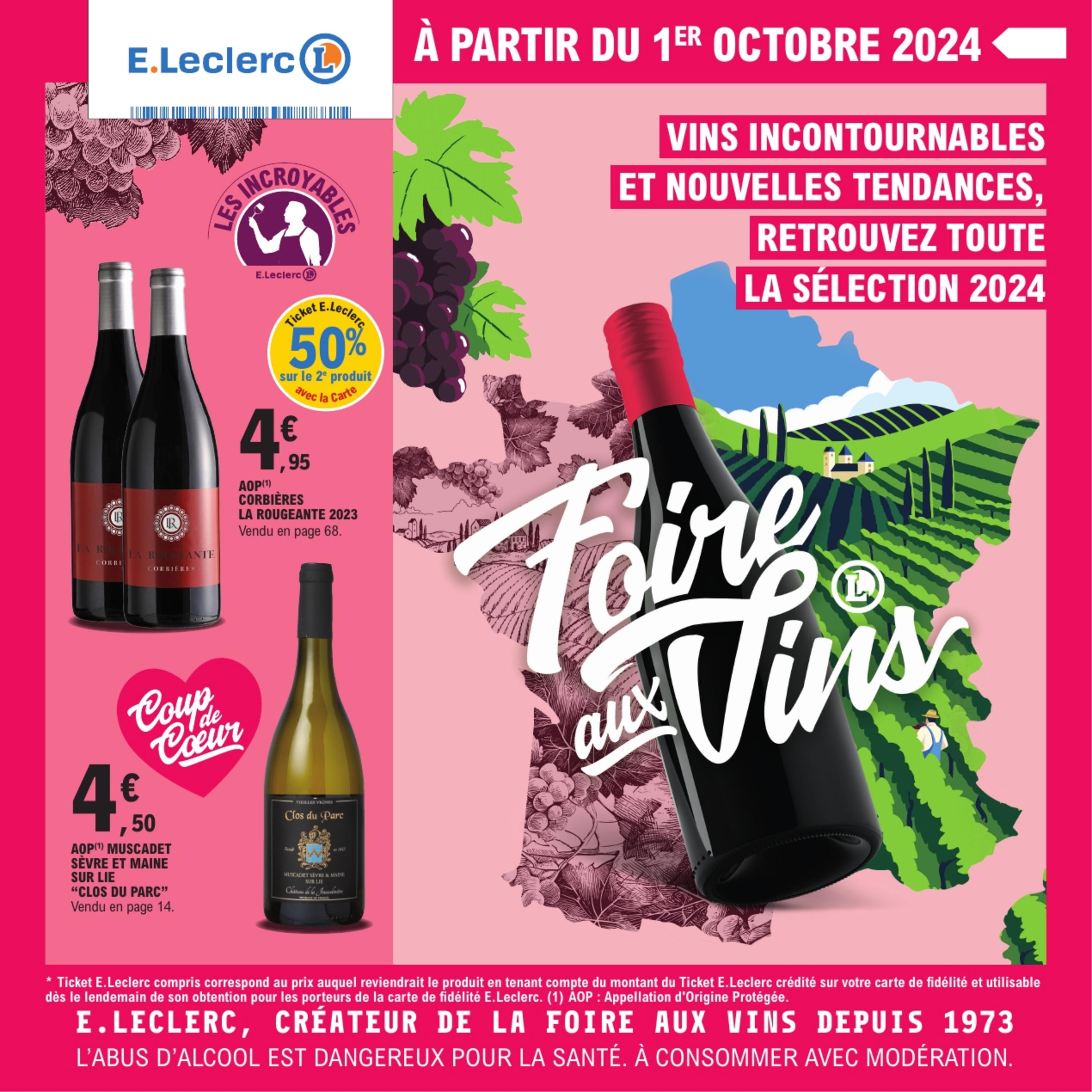 image du catalogue Foire aux vins - Du 1er au 12 octobre 2024