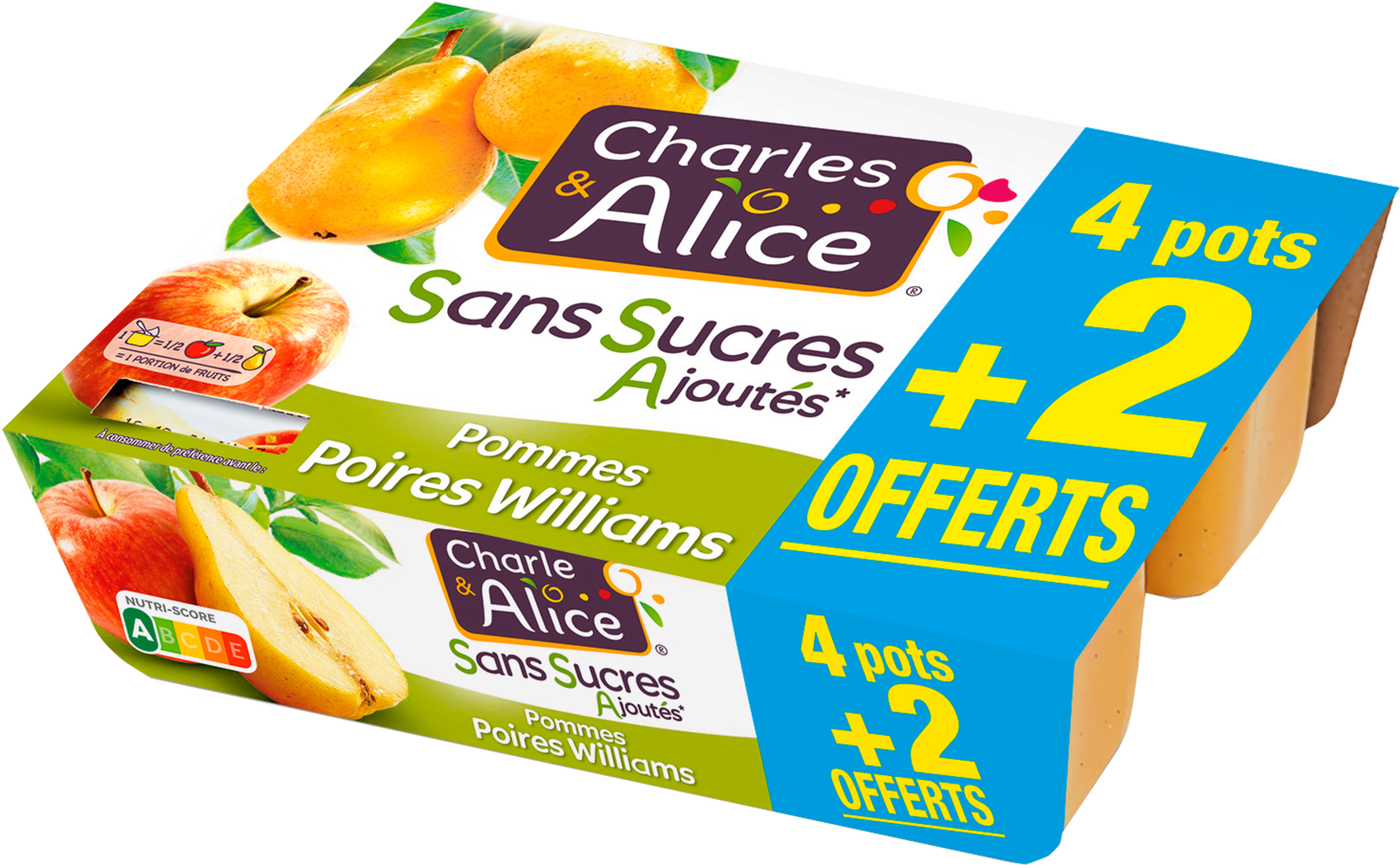 Compotes Pommes Poires Williams