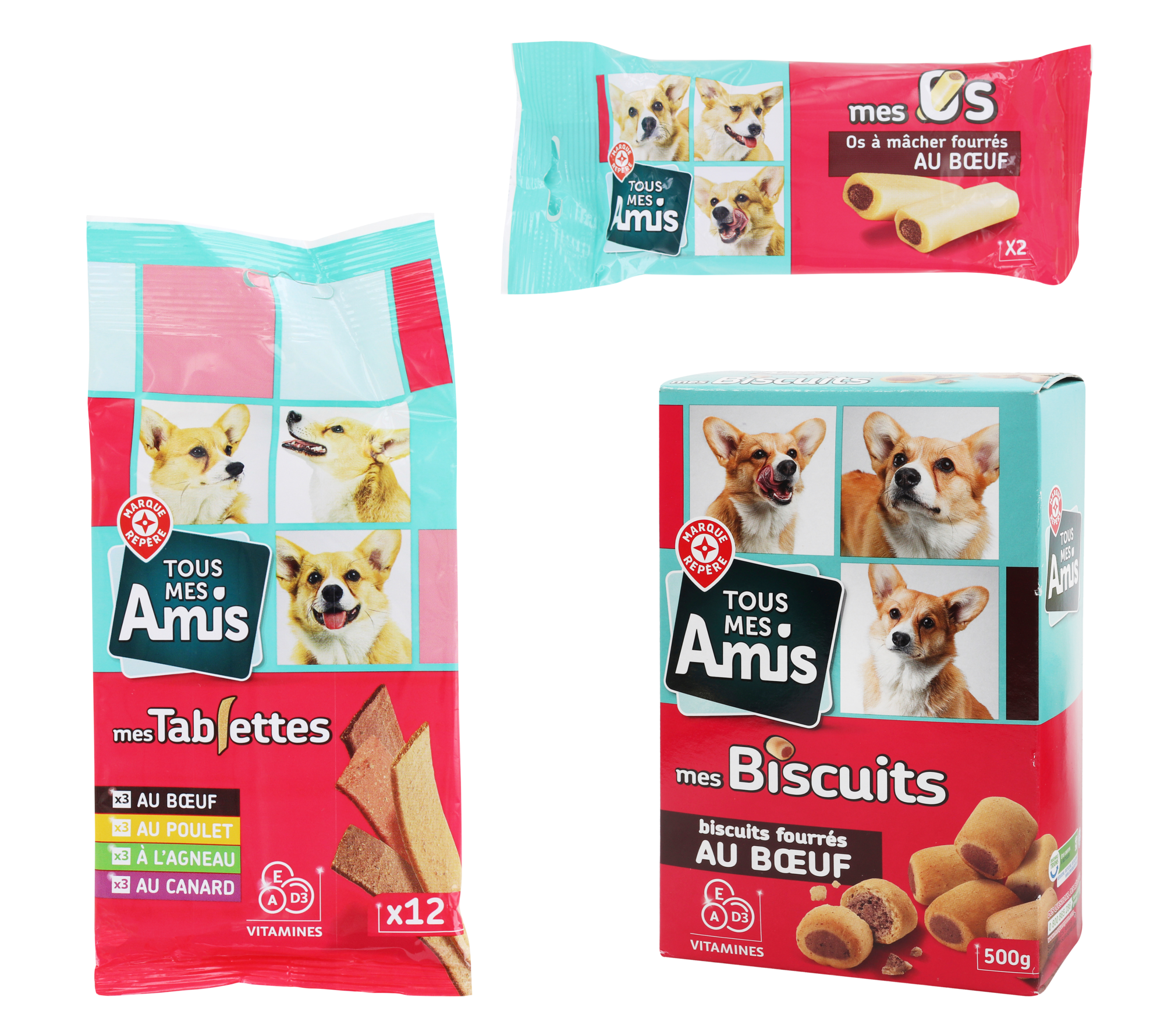 SUR LES PRODUITS PRÉSENTS EN MAGASIN DE LA GAMME FRIANDISES POUR CHIEN "TOUS MES AMIS".
