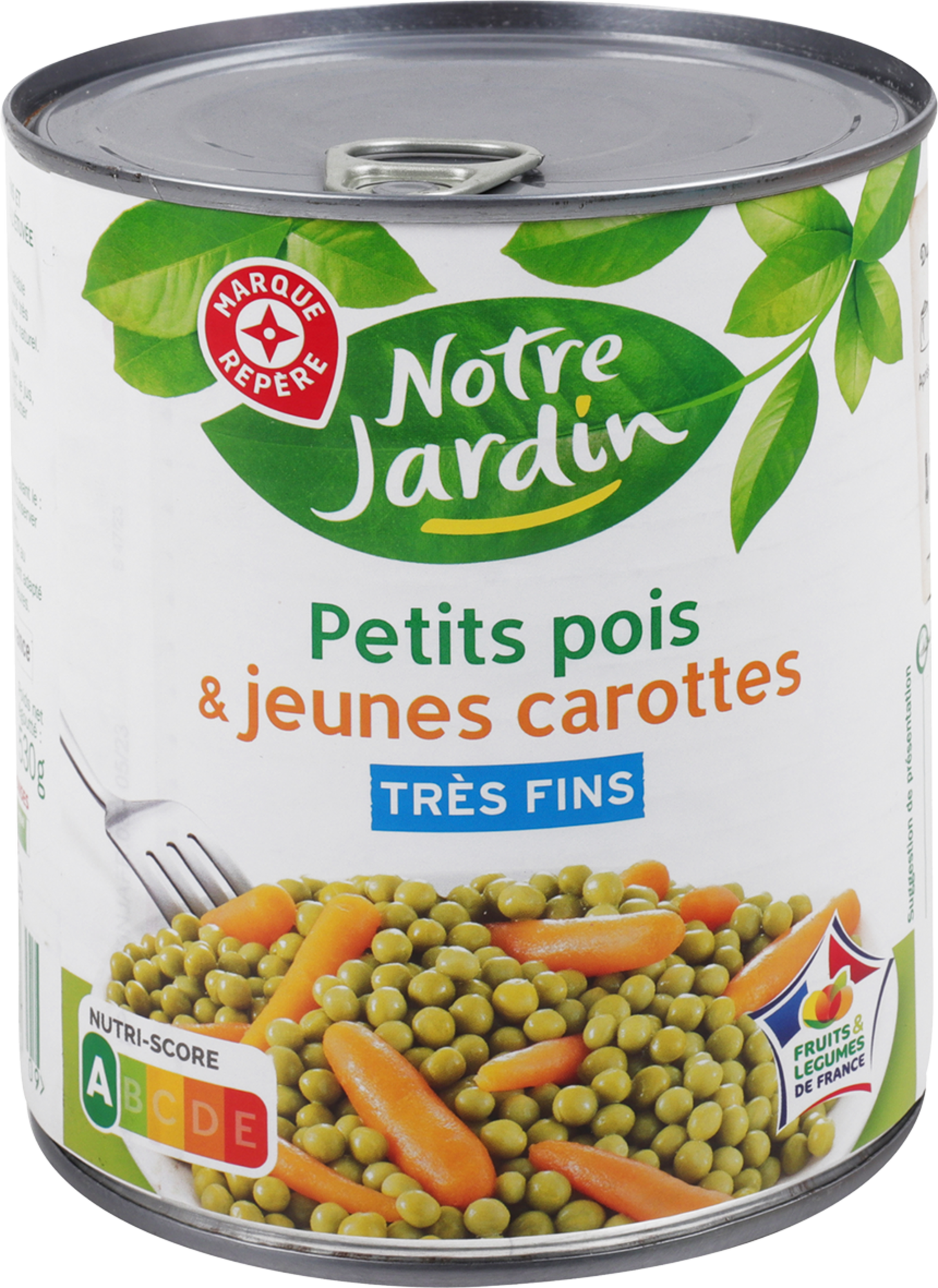 PETITS POIS ET JEUNES CAROTTES TRÈS FINS