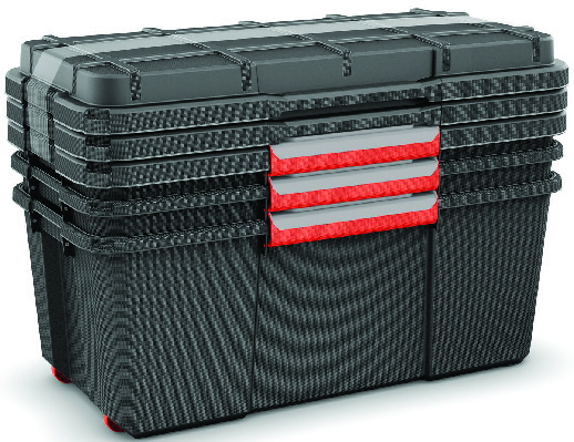 LOT DE 3 MALLES 80 L