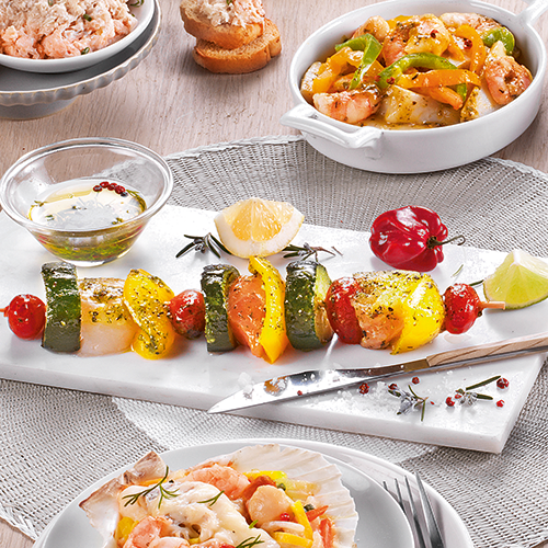 BROCHETTES DE POISSONS