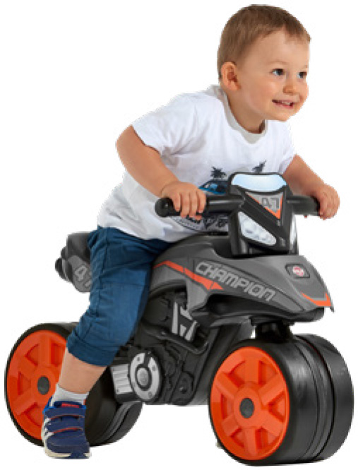 DRAISIENNE MOTO "CHAMPION" À ROUES SILENCIEUSES