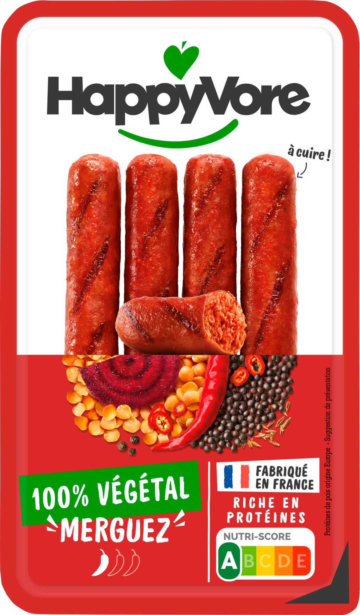 Merguez 100% végétales "HappyVore"