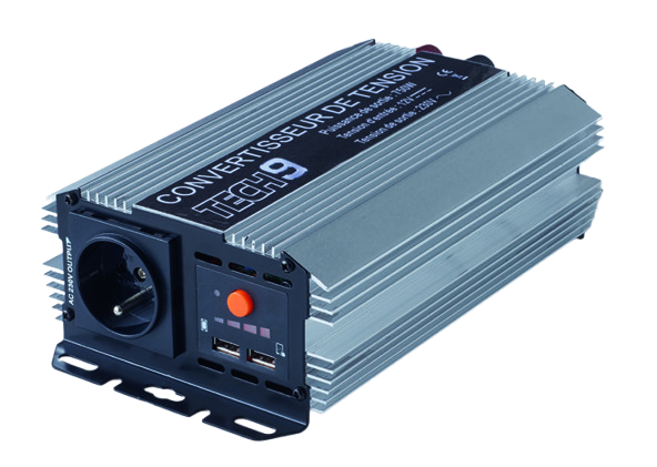 CONVERTISSEUR DE TENSION 12V/230V - 750 WATTS
