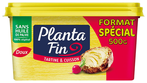 PLANTA FIN SANS HUILE DE PALME DOUX 59% MAT. GR. FORMAT SPÉCIAL