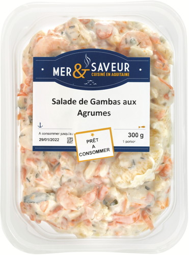 SALADE DE GAMBAS AUX AGRUMES