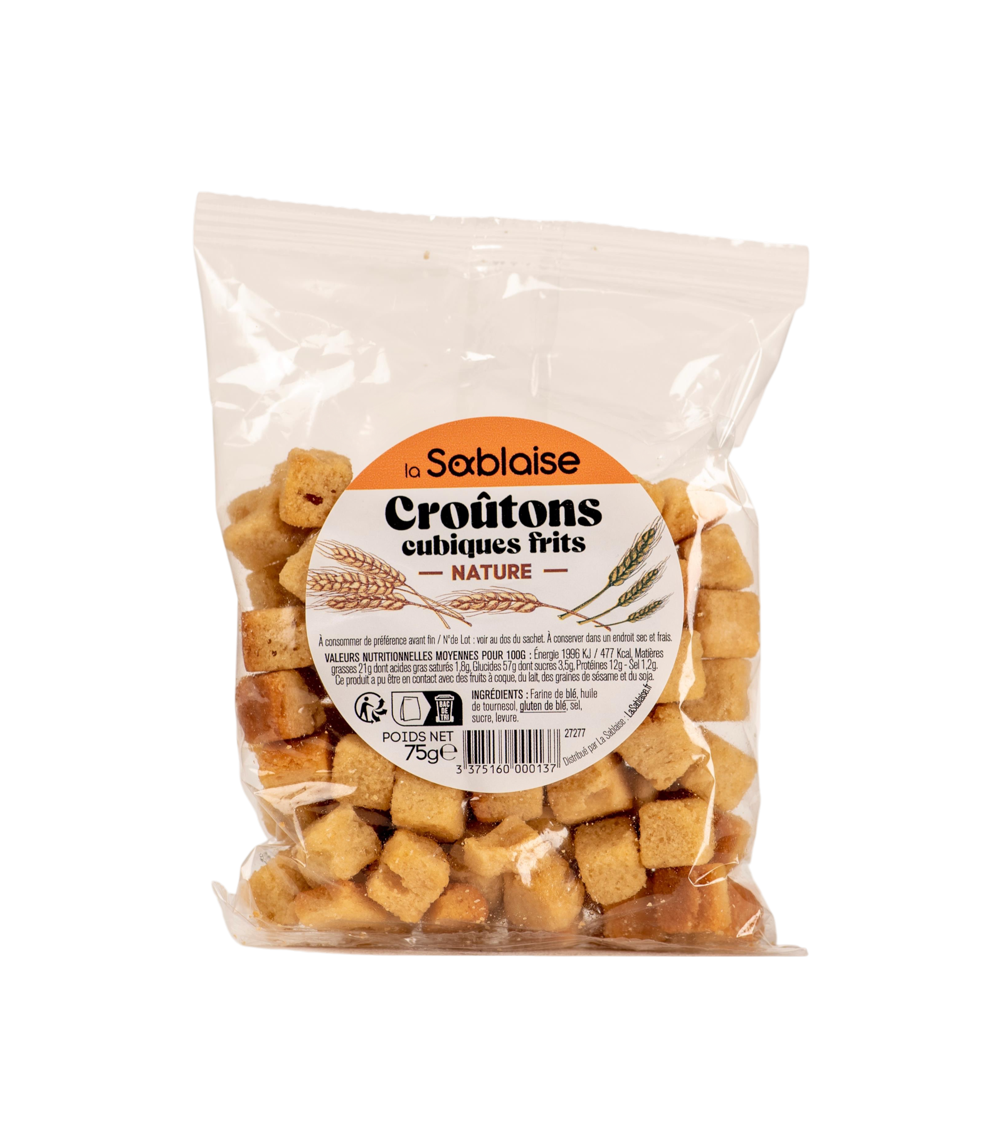 CROÛTONS CUBIQUES FRITS NATURE