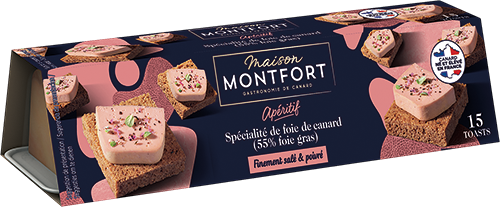 SPÉCIALITÉ DE FOIE GRAS (55% DE FOIE GRAS) FINEMENT SALÉ & POIVRÉ