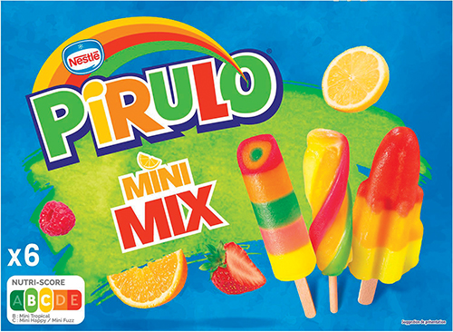 6 MINI BÂTONNETS GLACÉS MIX PIRULO