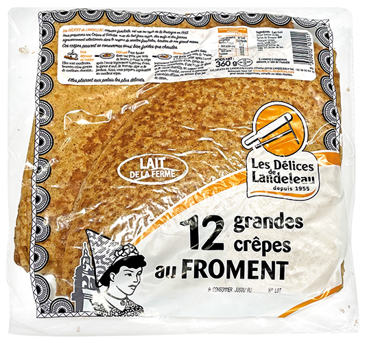 12 GRANDES CRÊPES AU FROMENT