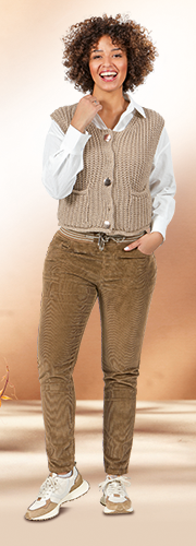 JEGGINGS VELOURS BANDES IRISÉES