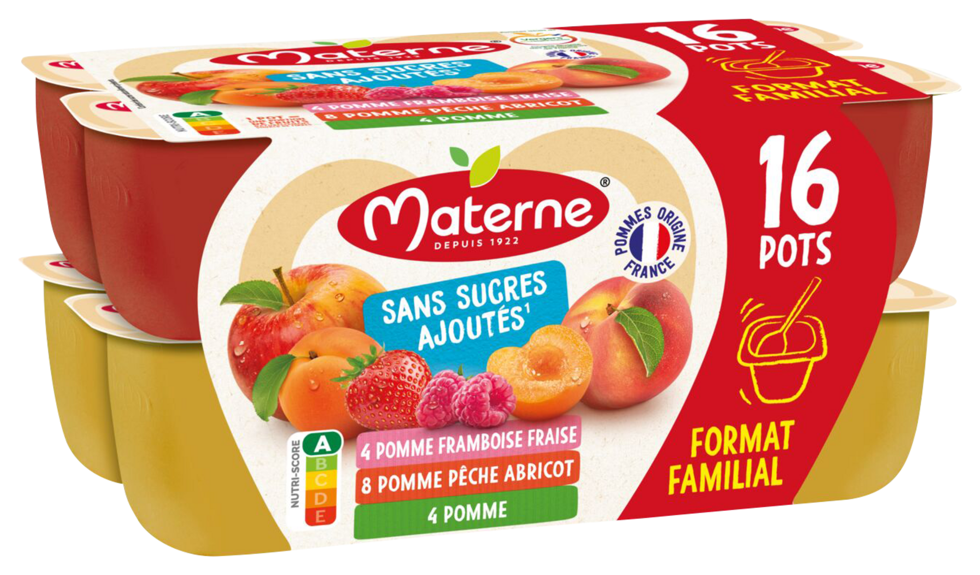 COMPOTES EN POTS SANS SUCRES AJOUTÉS