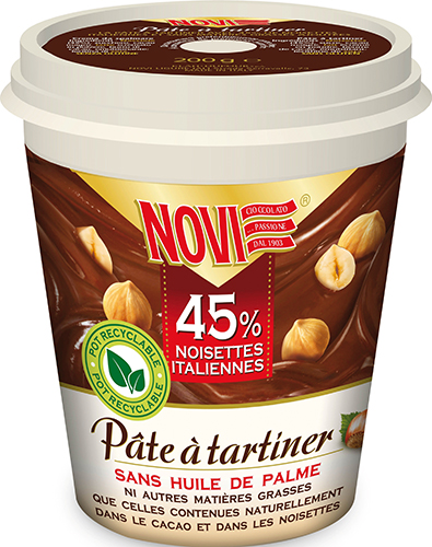 PÂTE À TARTINER 45 % NOISETTES ITALIENNES SANS HUILE DE PALME