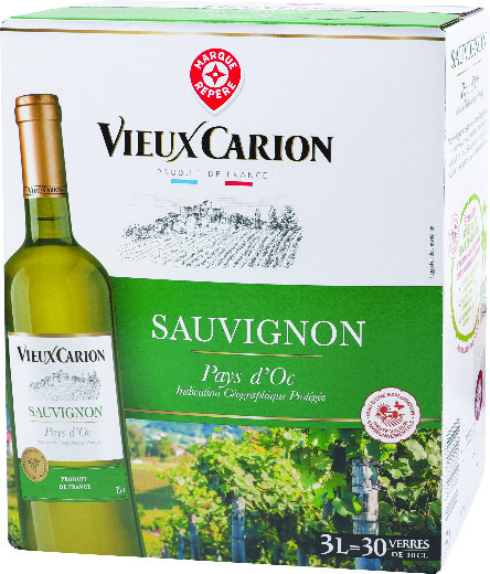I.G.P(1) PAYS D’OC(3) VIEUX CARION SAUVIGNON