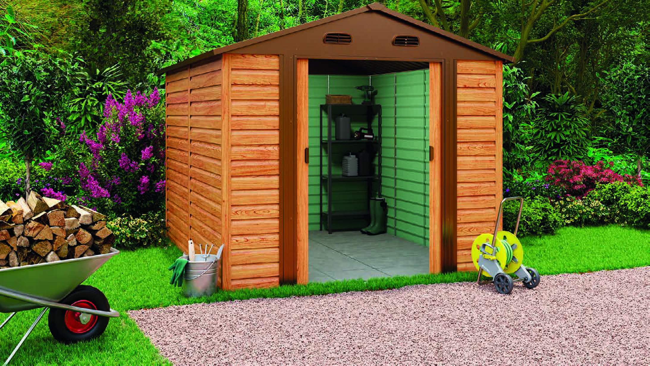 ABRI DE JARDIN IMITATION BOIS(2)