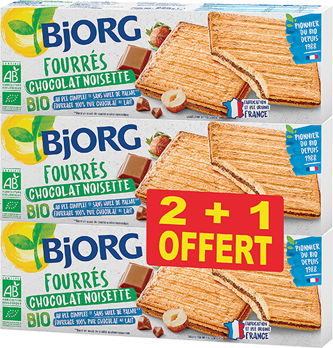 FOURRÉS CHOCOLAT NOISETTE BIO