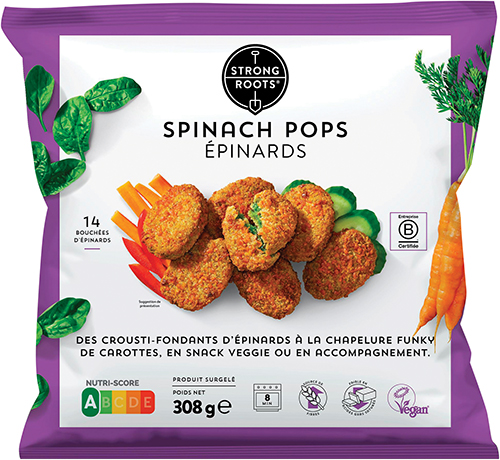 BOUCHÉES D'ÉPINARDS 
SURGELÉES
