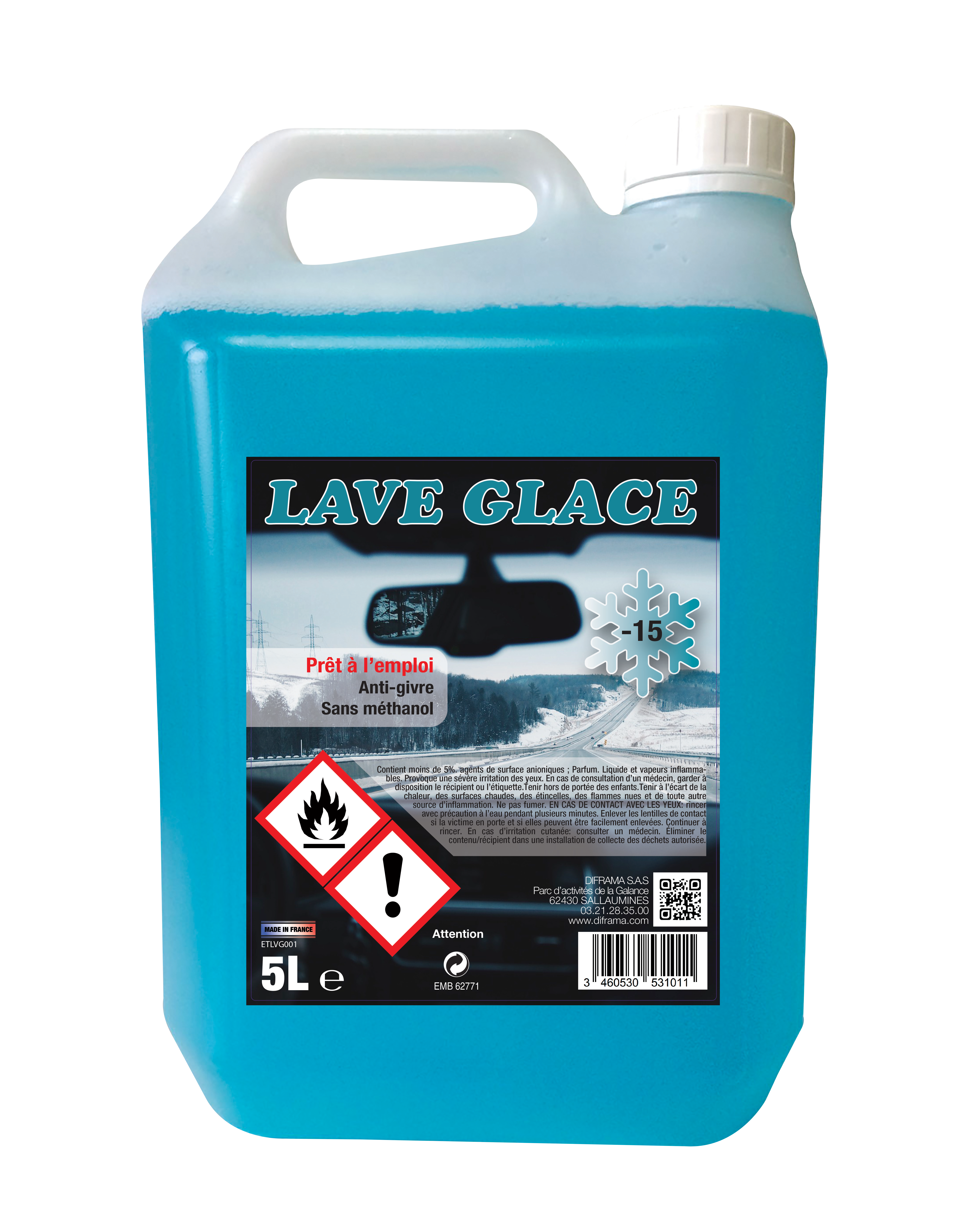 LAVE GLACE -15°C PRÊT À L'EMPLOI