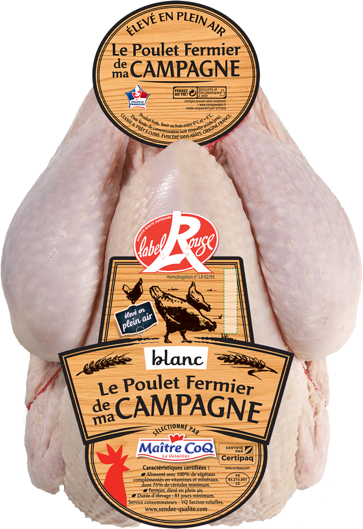POULET FERMIER DE MA CAMPAGNE LABEL ROUGE