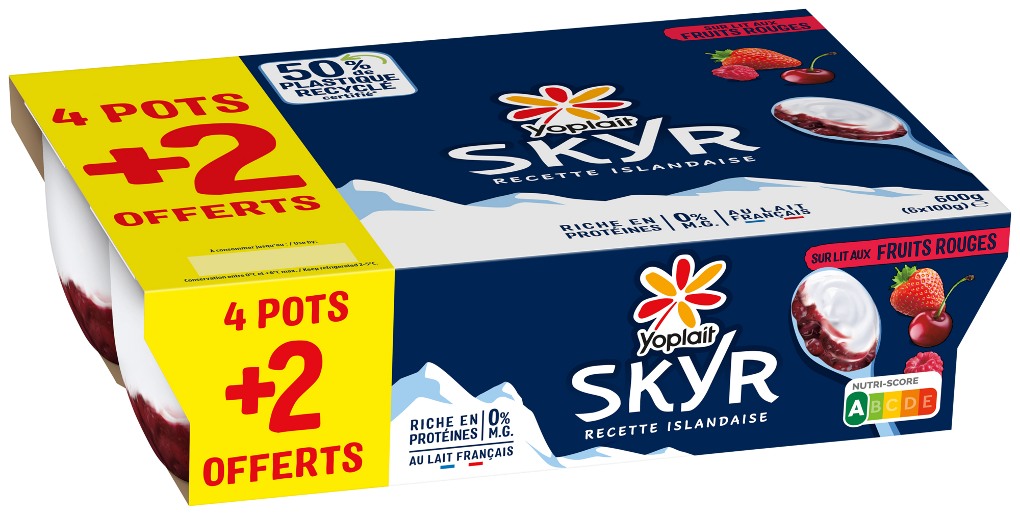 Skyr sur lit aux Fruits rouges