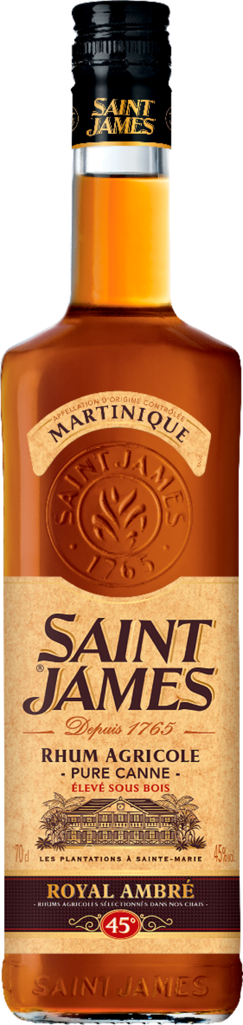 RHUM AMBRÉ AGRICOLE AOC MARTINIQUE