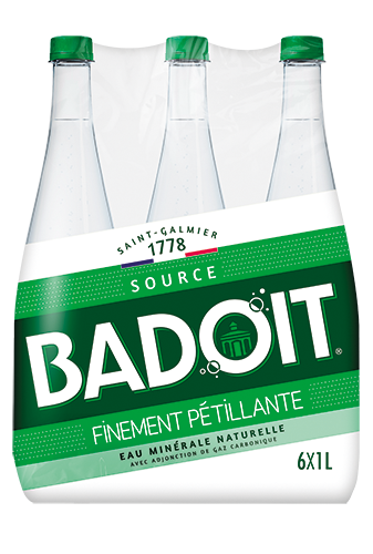EAU MINÉRALE NATURELLE AVEC ADJONCTION DE GAZ CARBONIQUE