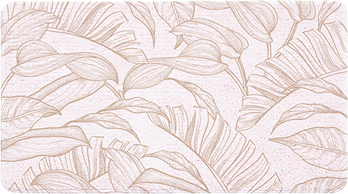 TAPIS EN polyester BOTANIC VÉGÉTAL BEIGE
