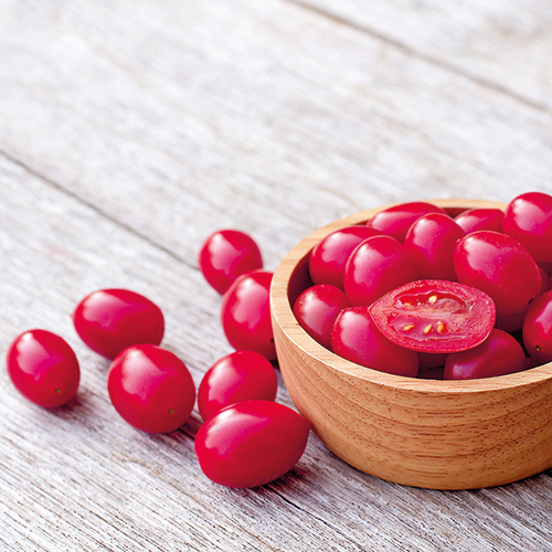 TOMATE CERISE ROUGE ALLONGÉE