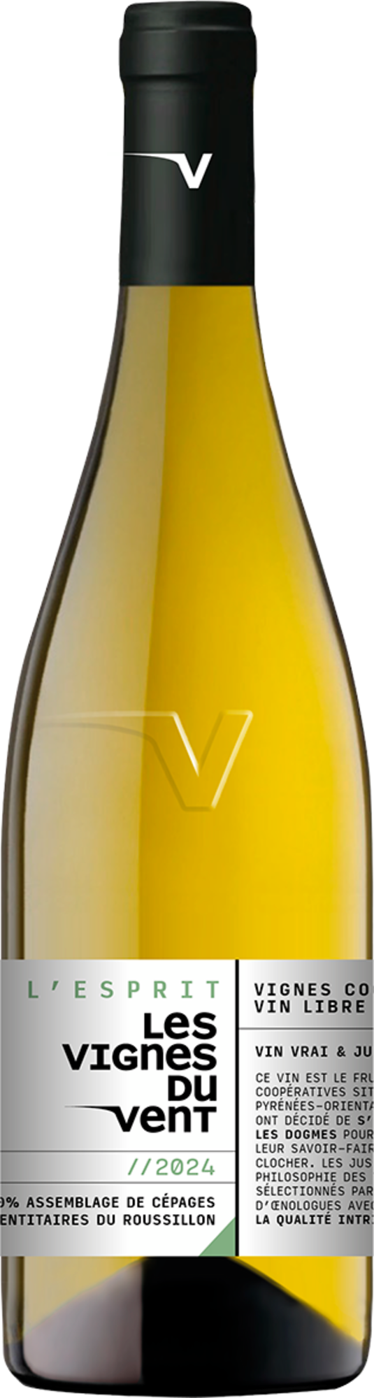 IGP CÔTES CATALANES BLANC SEC - LES VIGNES DU VENT - "L'ESPRIT" 2024