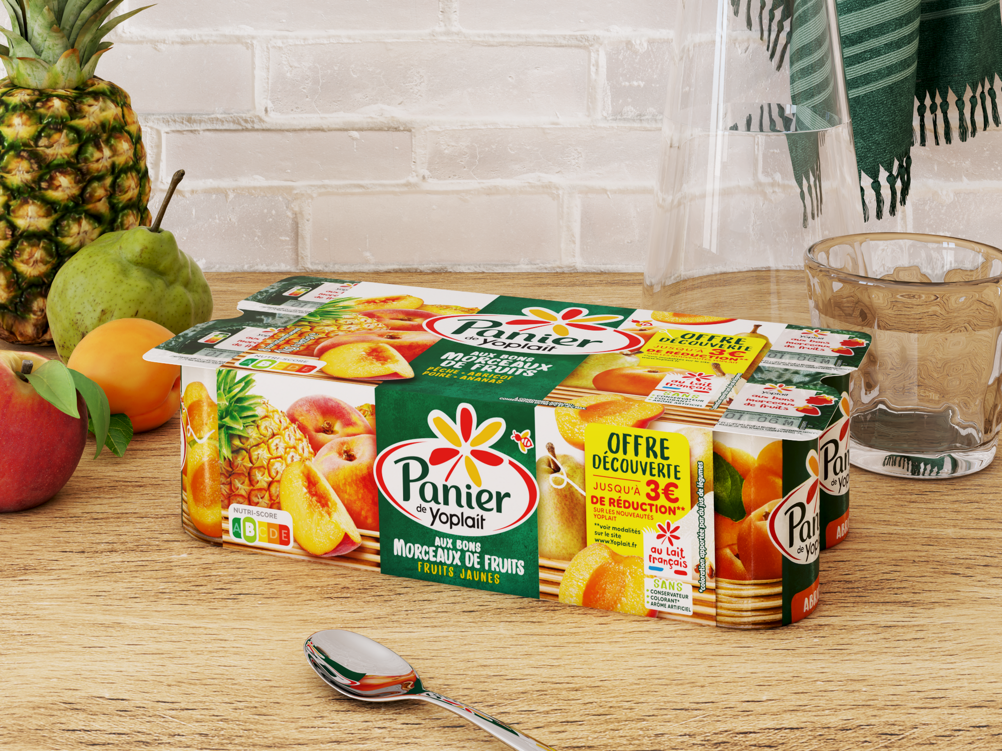 Panier de Yoplait Fruits Jaunes Offre découverte