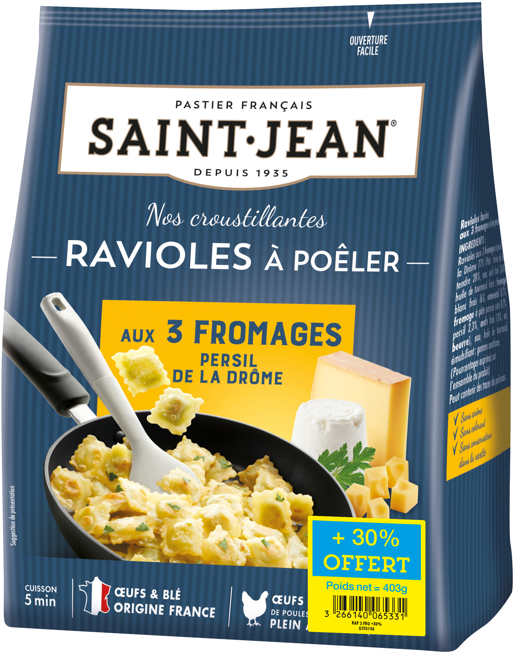 RAVIOLES À POÊLER