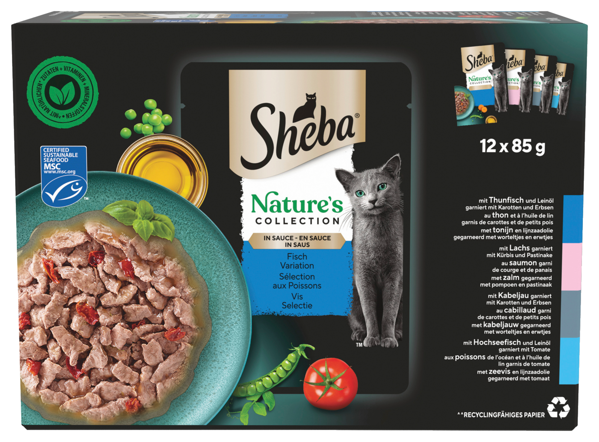 SACHETS FRAÎCHEUR EN SAUCE POUR CHAT NATURE'S COLLECTION