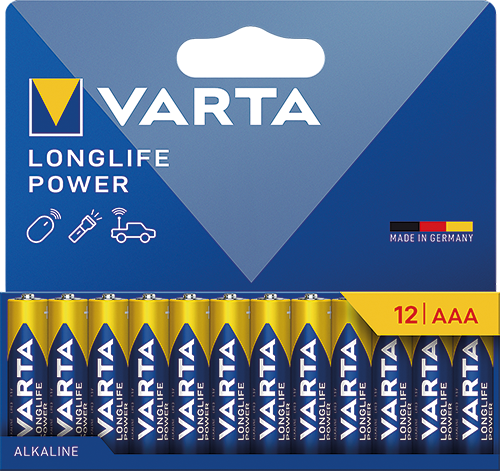 PILES ALCALINES LONGLIFE POWER AA OU AAA X12