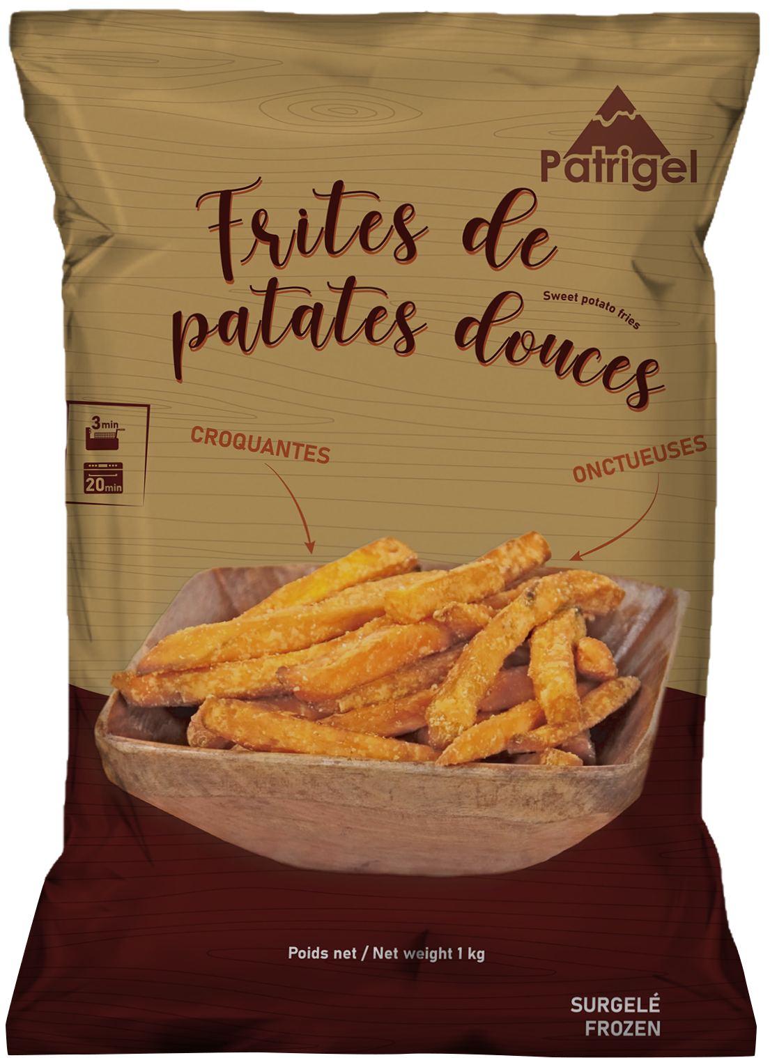 FRITES DE PATATES DOUCES SURGELÉES