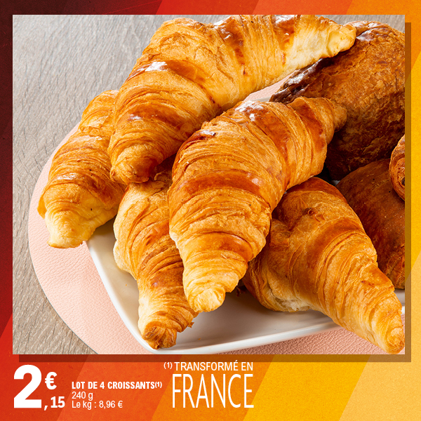 LOT DE 4 CROISSANTS