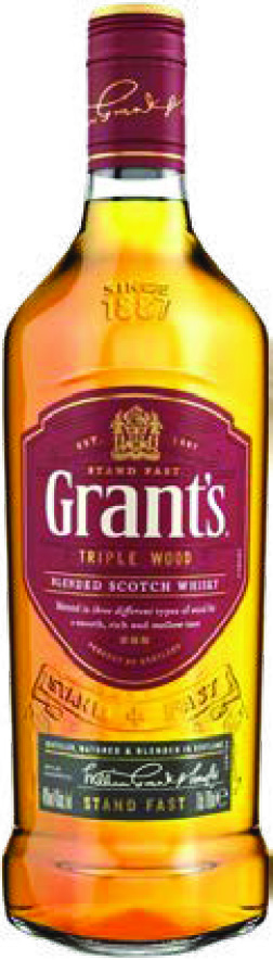 SCOTCH WHISKY TRIPLE WOOD GRANT'S BLENDED