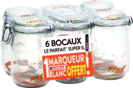 LOT DE 6 BOCAUX DE 1L
