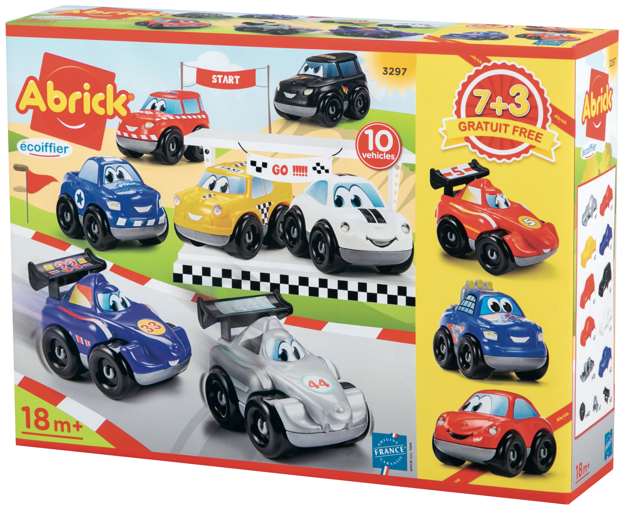 3. CAMION PORTE-VOITURES
4. COFFRET 10 VÉHICULES FAST CAR