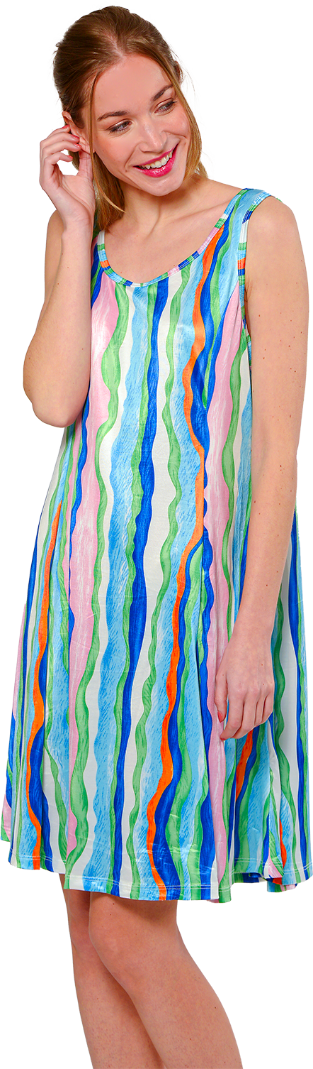 ROBE EVASÉE SANS MANCHES