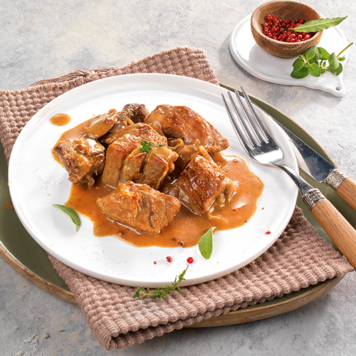 SAUTÉ DE VEAU À LA NORMANDE