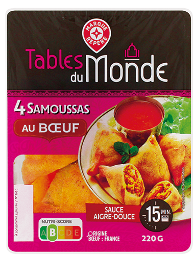 4 SAMOUSSAS AU BOEUF