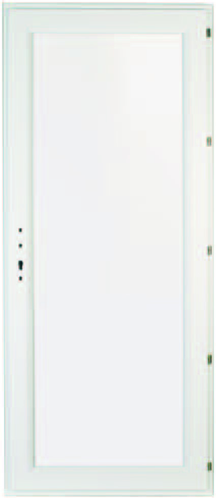 PORTE DE SERVICE PVC PLEINE LISSE