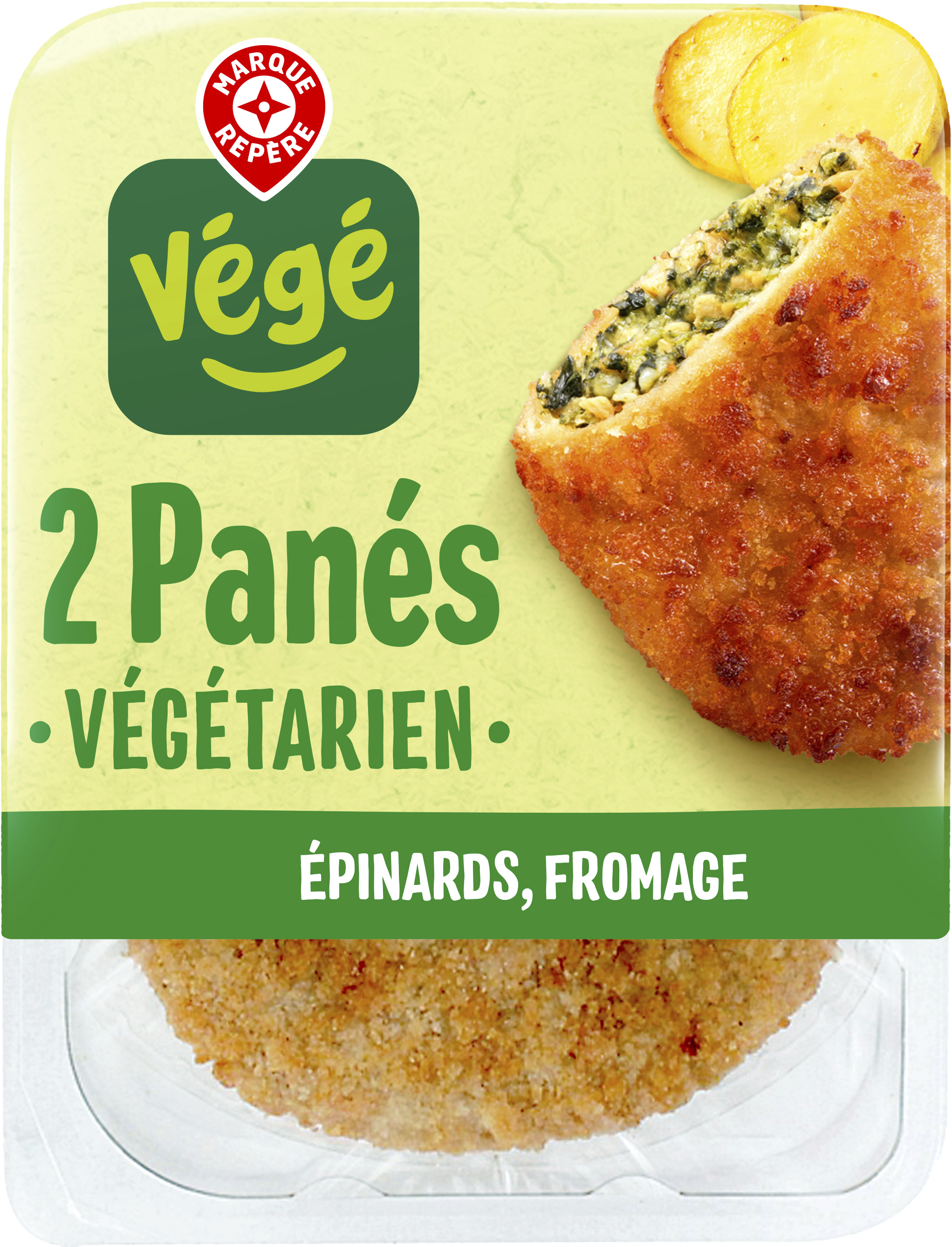 PANÉS ÉPINARDS FROMAGE VÉGÉTARIEN