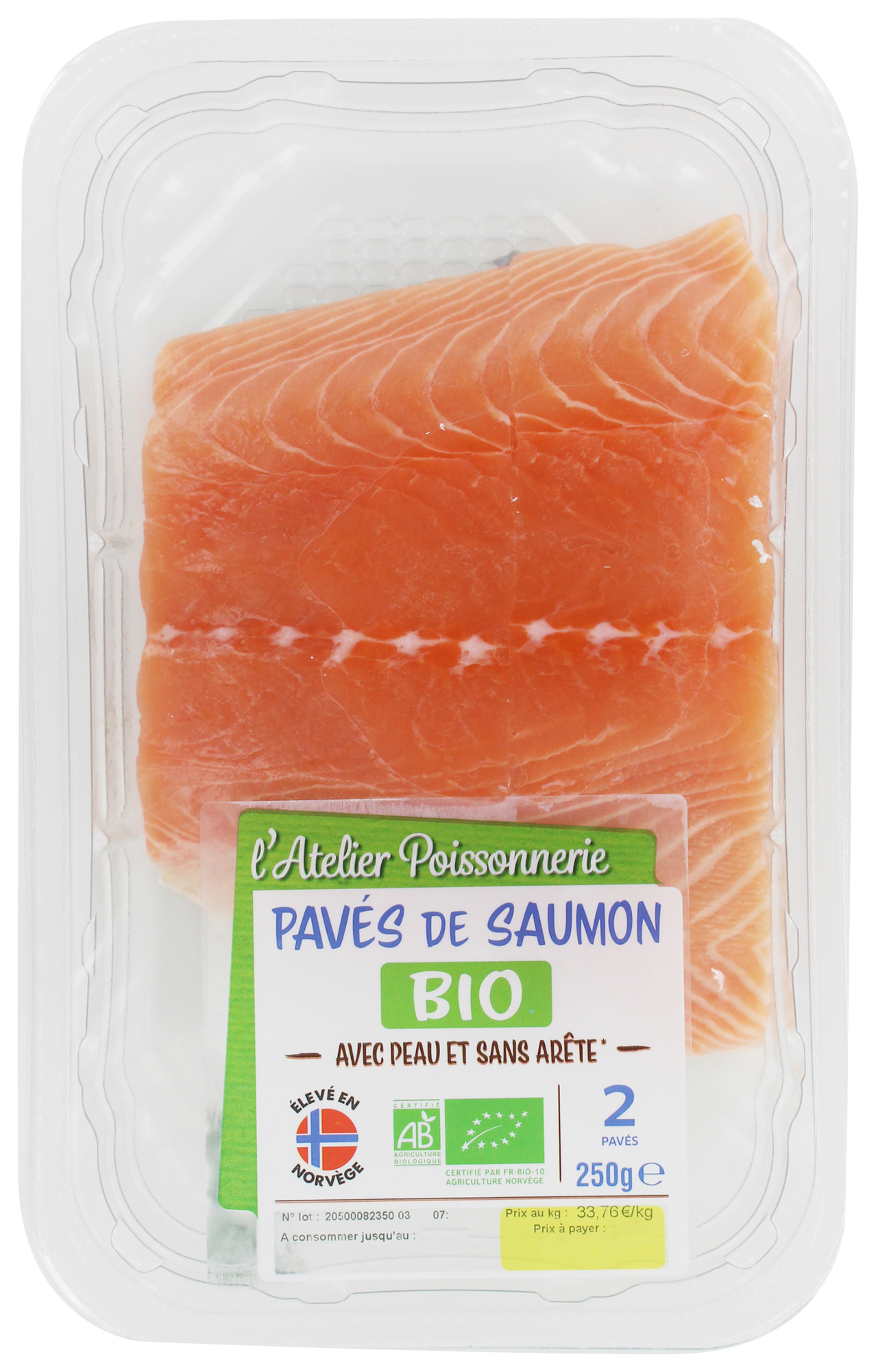 2 PAVÉS DE SAUMON BIO
