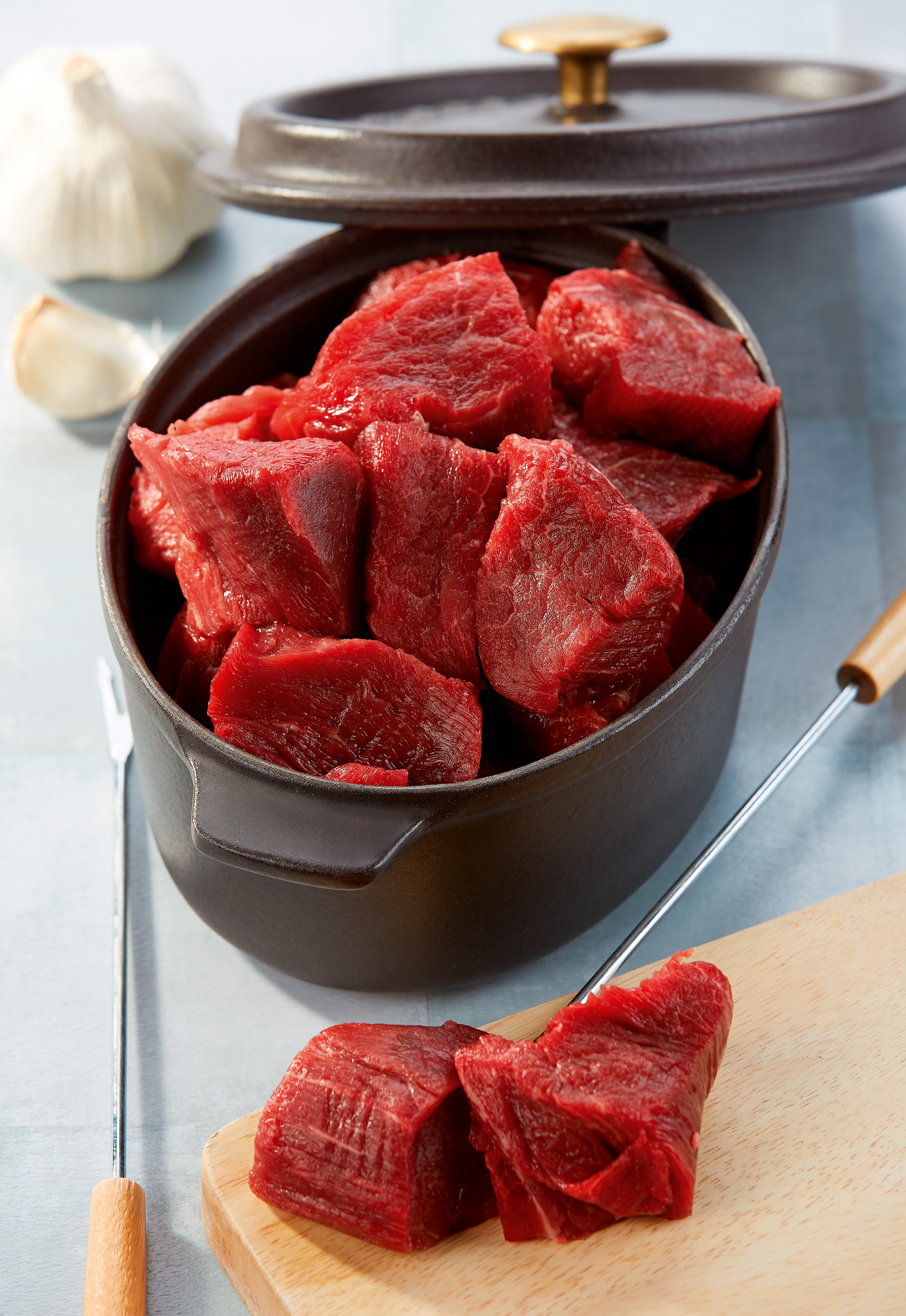 VIANDE BOVINE : Pièces à brochettes