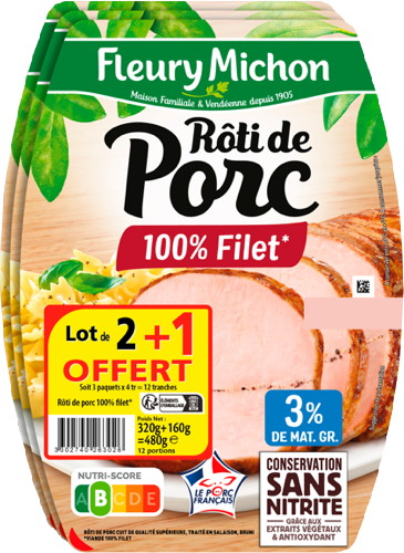 RÔTI DE PORC 100% FILET