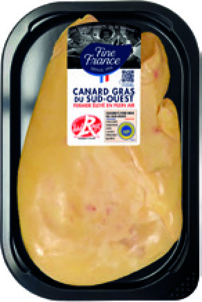 FOIE GRAS DE CANARD IGP(2) DU SUD OUEST 1ER CHOIX LABEL ROUGE